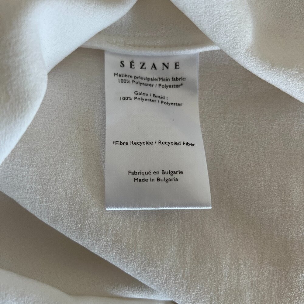 like new Sézane Tina blouse / ecru / size 2 or EU34 - Picture 6 of 11